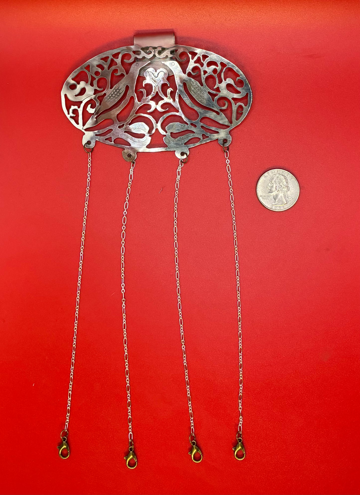 Pair of Doves chatelaine